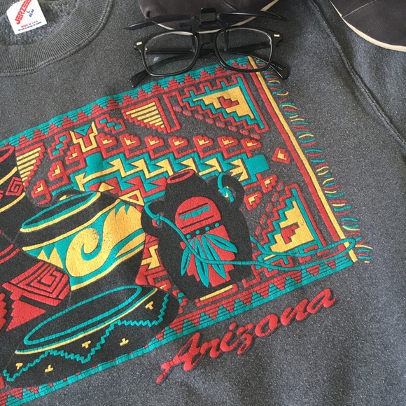 Jerzees Sweaters - *3/30% 90's tourist Arizona Crew neck pullover